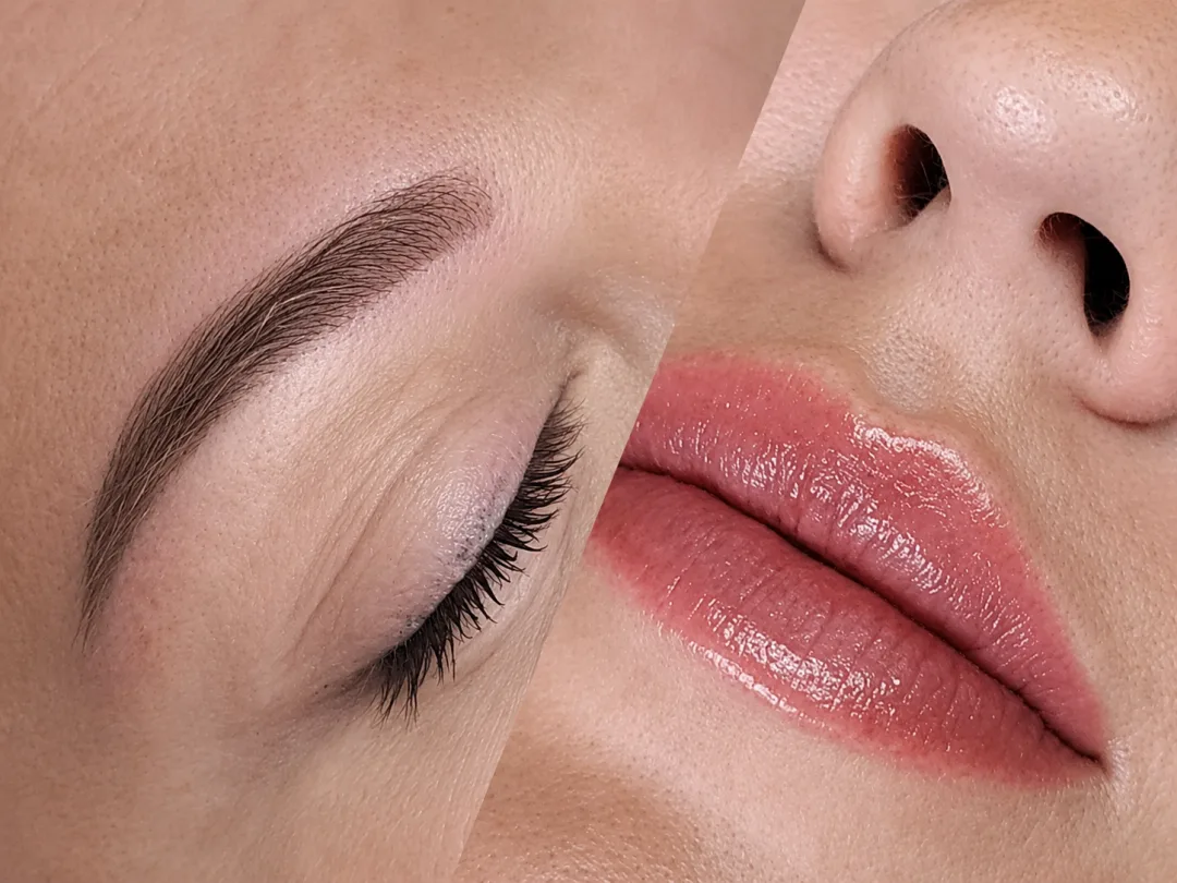 Micropigmentación de labios y cejas en Studio Virginia Falcão Cambrils — resultado powder brows y lip blush