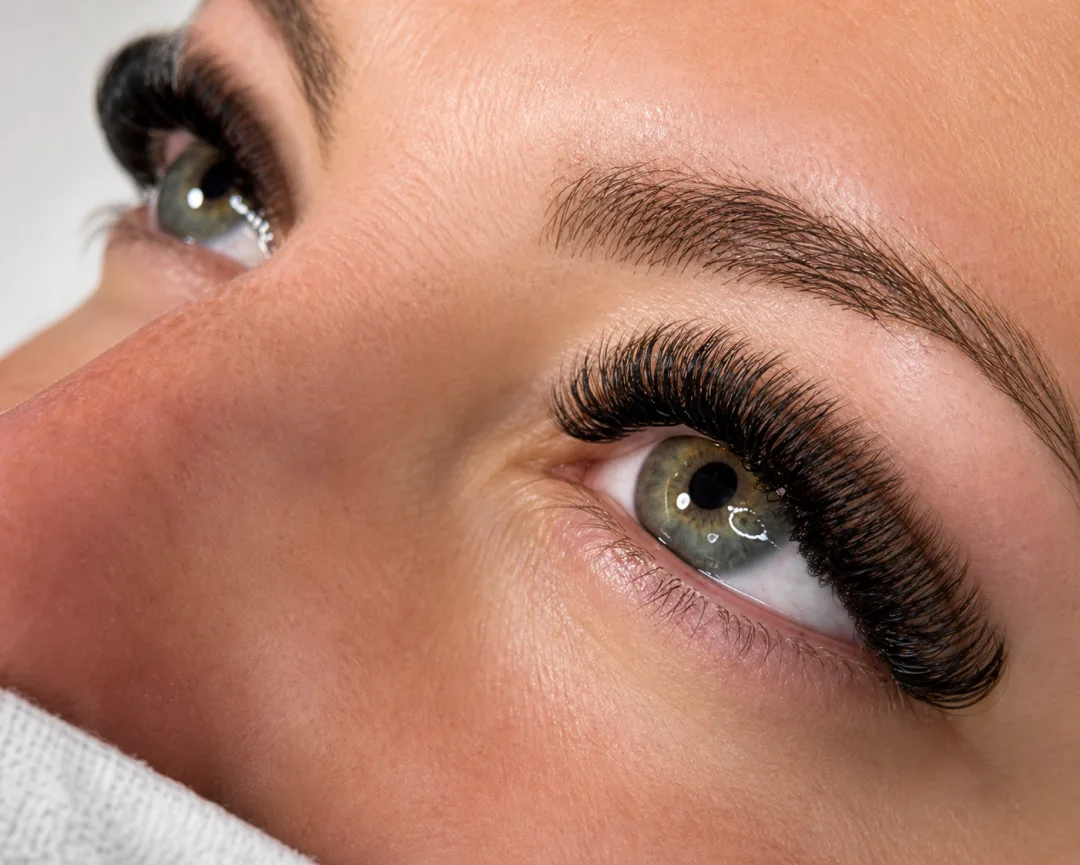 Extensiones de pestañas volumen ruso, mirada intensa en Studio Virginia Falcão Cambrils